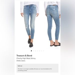 Treasure & Bond Charity High Waist Skinny Ankle Jeans